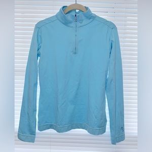 BOGNER - Half zipper front First Layer Ski Top- Blue - Size S